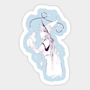 catwitch - monotone Sticker